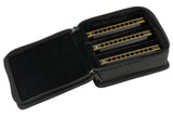 Fender Blues DeVille Harmonicas - 3 Pack with Case