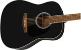 กีตาร์โปร่ง Fender FA-25CE Dreadnought, Black