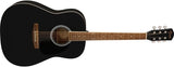 กีตาร์โปร่ง Fender FA-25CE Dreadnought, Black