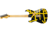 EVH Limited Edition Striped Series Frankenstein Frankie, Aged Black and Yellow