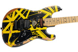 EVH Limited Edition Striped Series Frankenstein Frankie, Aged Black and Yellow