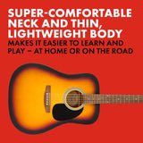 กีตาร์โปร่ง Fender FA-25CE Dreadnought, Sunburst