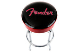 Fender Red Sparkle Logo Barstool, Black and Red Sparkle