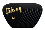 ปิ๊กกีต้าร์ Gibson Standard Black Picks, 12-Pack (12 ตัว)