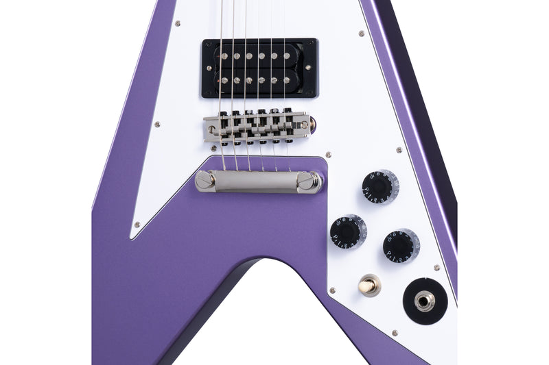 กีตาร์ไฟฟ้า Epiphone Kirk Hammett 1979 Flying V Purple Metallic