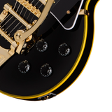กีตาร์ไฟฟ้า Epiphone Joe Bonamassa 1959 Les Paul Custom, Antique Ebony ด้านหน้า knobs