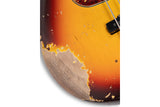 Fender Custom Shop 1961 Jazz Bass, Heavy Relic, Chocolate 3 Tone Sunburst, Masterbuilt by Andy Hicks เบสไฟฟ้า