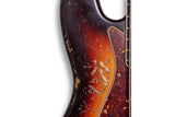 Fender Custom Shop 1966 Jazz Bass, Heavy Relic, Aged Chocolate/3 Tone Sunburst, Masterbuilt by Jason Smith เบสไฟฟ้า