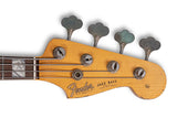 Fender Custom Shop 1966 Jazz Bass, Heavy Relic, Sonic Blue/Chocolate 3 Tone Sunburst, Masterbuilt by Jason Smith เบสไฟฟ้า