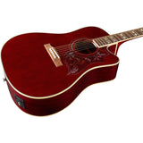 กีต้าร์โปร่ง Epiphone Limited-Edition Hummingbird EC Studio, Wine Red