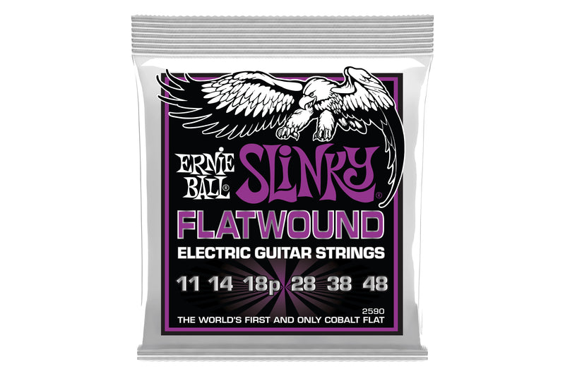 สายกีตาร์ Ernie Ball Power Slinky Cobalt Electric Flatwound Guitar Strings 11-48 Gauge