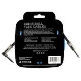 สายแจ็คกีต้าร์ Ernie Ball Flex Cable Straight/Angle 10ft, Blue