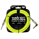 สายแจ็คกีต้าร์ Ernie Ball Flex Cable Straight/Angle 10ft, Green