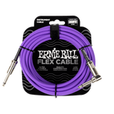 สายแจ็คกีต้าร์ Ernie Ball Flex Cable Straight/Angle 20ft, Purple