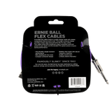 สายแจ็คกีต้าร์ Ernie Ball Flex Cable Straight/Angle 20ft, Purple