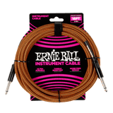 สายแจ็คกีต้าร์ Ernie Ball Braided Instrument Cable Straight/Straight, 18 Feet