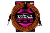 Ernie Ball 18 Feet Braided Straight / Angle Instrument Cable
