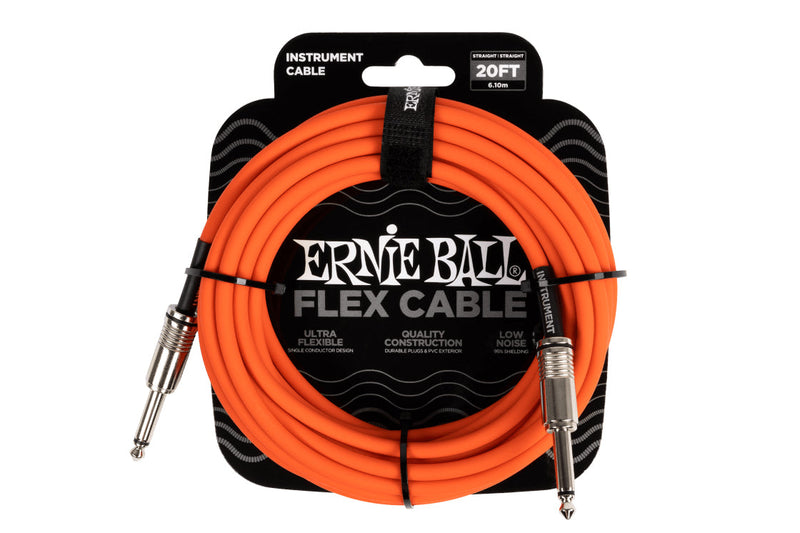 Ernie Ball Flex Cables 20 Feet Orange