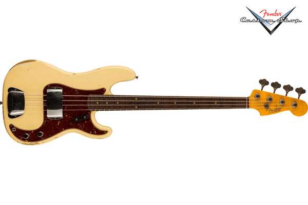 เบสไฟฟ้า Fender Custom Shop 1964 Precision Bass Relic, Aged Vintage White