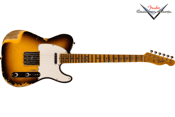 กีตาร์ไฟฟ้า Fender Custom Shop 1965 Telecaster Custom Heavy Relic Faded 3-Color Sunburst