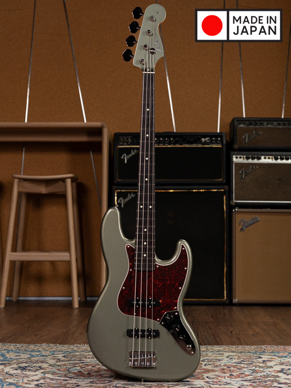 เบสไฟฟ้า Fender FSR Collection Hybrid II Jazz Bass, Jasper Olive Metallic