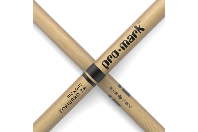 ProMark TX7AW Classic Forward 7A Hickory Drumstick, Oval Wood Tip