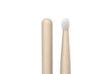 ProMark TXR5BN Classic Forward 5B Raw Hickory Drumstick, Oval Nylon Tip