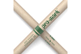 ProMark TXR5BN Classic Forward 5B Raw Hickory Drumstick, Oval Nylon Tip