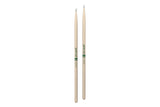 ProMark TXR7AN Classic Forward 7A Raw Hickory Drumstick, Oval Nylon Tip