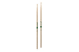 ProMark TXR7AW Classic Forward 7A Raw Hickory Drumstick, Oval Wood Tip