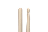 ProMark TXR7AW Classic Forward 7A Raw Hickory Drumstick, Oval Wood Tip