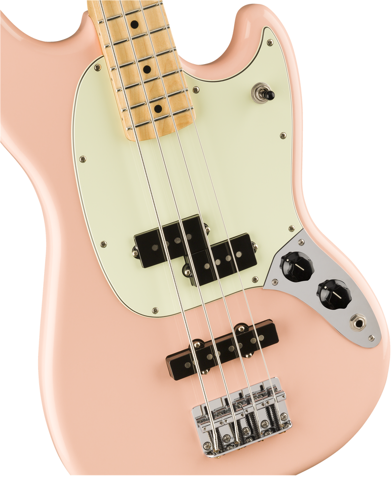 เบสไฟฟ้า Fender Limited Edition Player Mustang Bass PJ Shell Pink