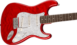 กีต้าร์ไฟฟ้า Squier FSR Affinity Series Stratocaster QMT Crimson Red Transparent