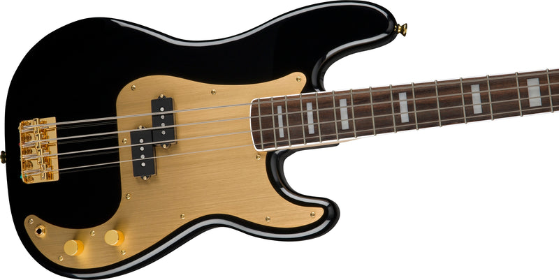 เบสไฟฟ้า Squier 40th Anniversary Precision Bass, Gold Edition, Black