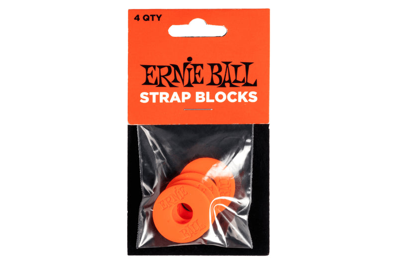 ERNIE BALL STRAP BLOCKS 4PK - RED