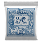 สายกีต้าร์คลาสสิค Ernie Ball ERNESTO PALLA CLEAR & SILVER NYLON CLASSICAL GUITAR STRINGS