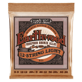สายกีต้าร์โปร่ง Ernie Ball EARTHWOOD 12-STRING LIGHT PHOSPHOR BRONZE ACOUSTIC GUITAR STRINGS 9-46