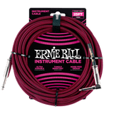 สายแจ็คกีต้าร์ Ernie Ball 25 Feet Straight / Angle Braided Instrument Cables