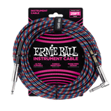 สายแจ็คกีต้าร์ Ernie Ball 25 Feet Straight / Angle Braided Instrument Cables