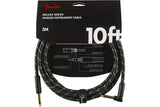 สายแจ็คกีต้าร์ FENDER DELUXE SERIES INSTRUMENT CABLE, BLACK TWEED (ตรง-งอ)