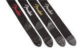 สายสะพายกีต้าร์ FENDER BLACK POLYESTER LOGO STRAPS