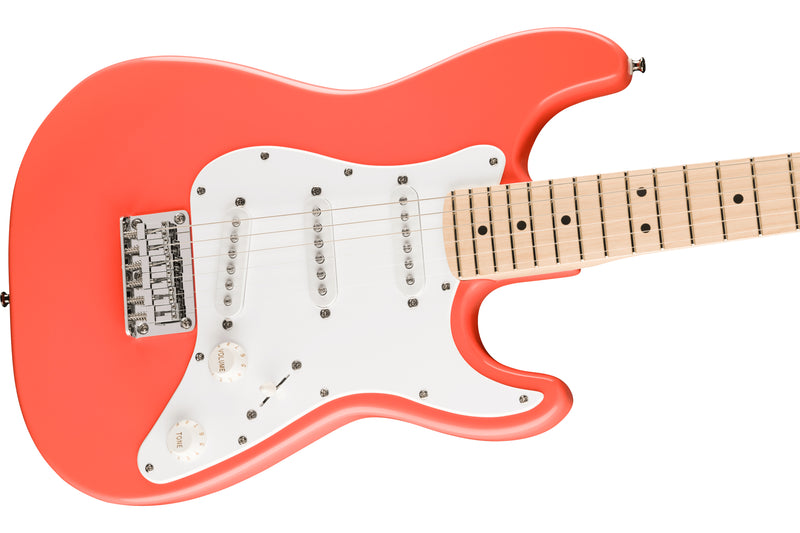 กีตาร์ไฟฟ้า Squier FSR Mini Startocaster, Tahitian Coral