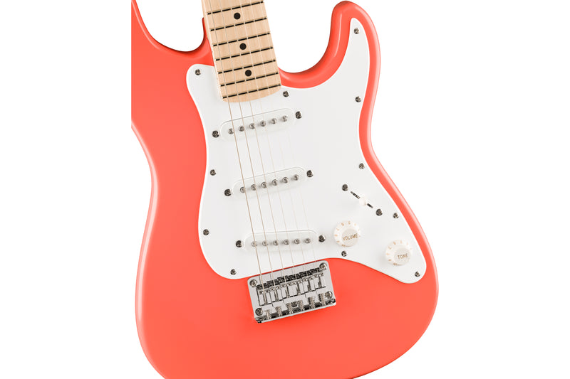 กีตาร์ไฟฟ้า Squier FSR Mini Startocaster, Tahitian Coral
