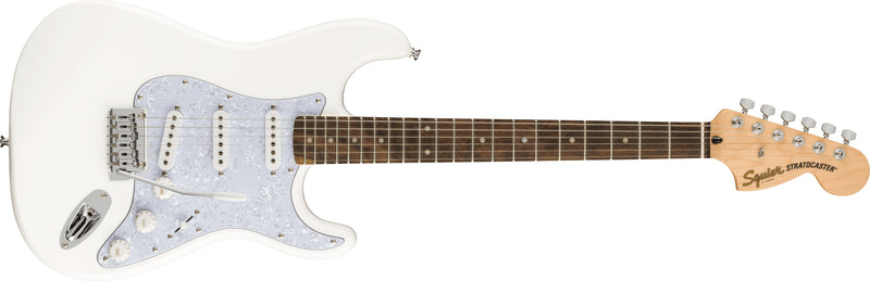 กีตาร์ไฟฟ้า Squier FSR Affinity Series Stratocaster, Pearloid Pickguard, Artic White