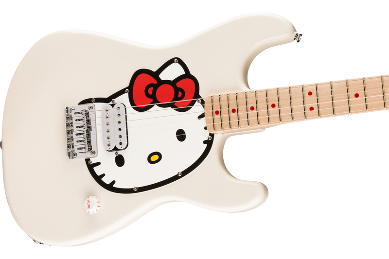 กีตาร์ไฟฟ้า Squier Hello Kitty White Stratocaster