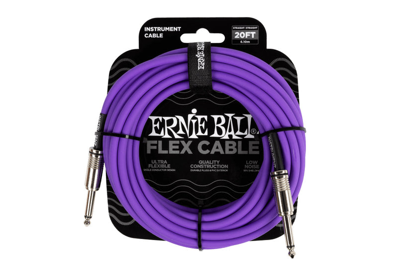 Ernie Ball Flex Cables 20 Feet Purple