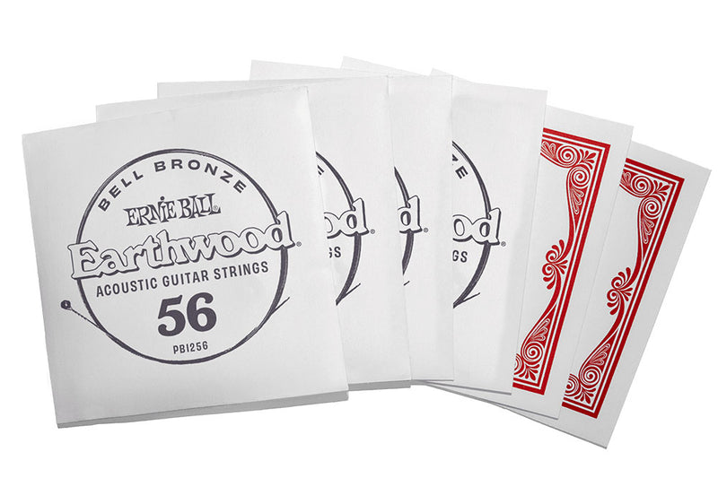 Ernie Ball Medium Earthwood Bell Bronze Acoustic Guitar Strings 13-56 สายกีต้าร์โปร่ง