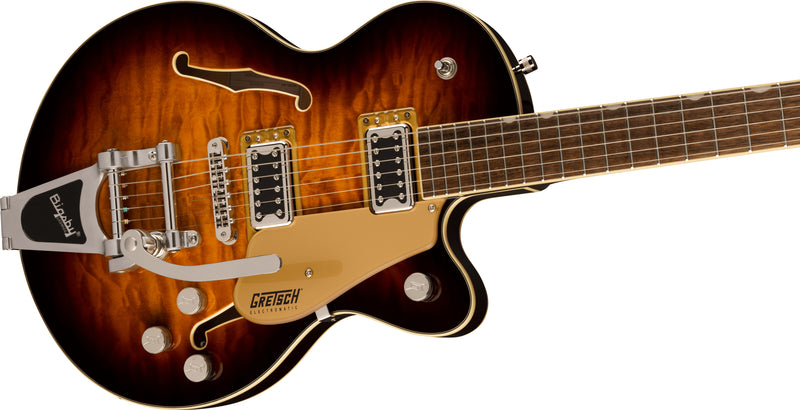 กีตาร์ไฟฟ้า Gretsch G5655T-QM Electromatic Center Block Jr. Single-Cut Quilted Maple with/ Bigsby Sweet Tea