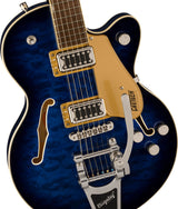 กีตาร์ไฟฟ้า Gretsch G5655T-QM Electromatic Center Block Jr. Single-Cut Quilted Maple with/ Bigsby Sweet Tea Hudson Sky