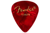 ปิ๊กกีตาร์ Fender Celluloid Picks, 351 Shape Thin Red Moto